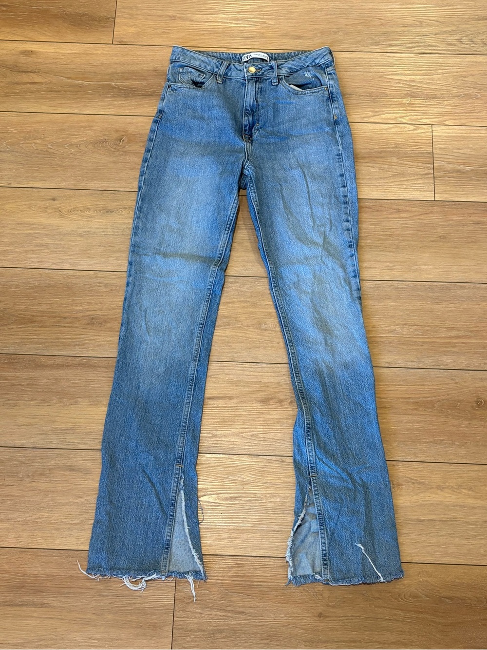 Zara Split Hem Jeans Size 4